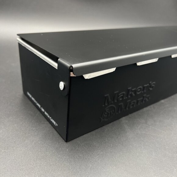 Makers Mark Bar Garnish Caddy Kentucky Bourbon Man Cave Black Metal Stainless - Picture 4 of 16